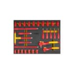 VDE Line Gereedschapskar met Injectiegeïsoleerd Gereedschap - 82-delig - Afbeelding 2