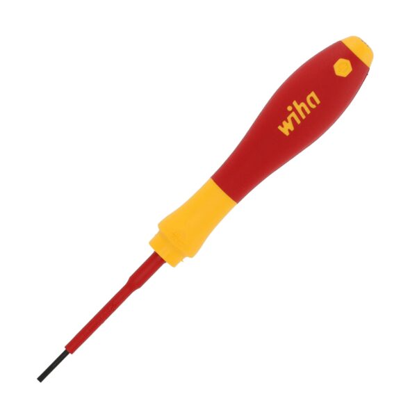 Wiha VDE Geïsoleerde Sleufschroevendraaier SoftFinish Electric 2,0 x 60 mm