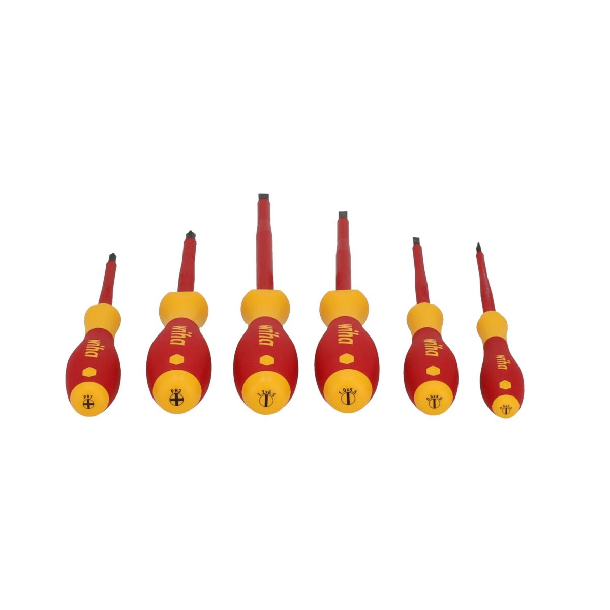 Wiha VDE Geïsoleerde Schroevendraaierset SoftFinish Electric - Sleufkop, Phillips - 6-delig - Afbeelding 2