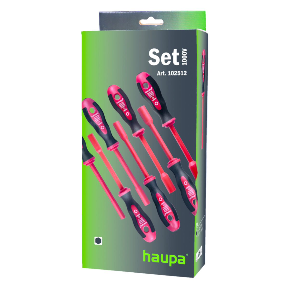 Haupa VDE Geïsoleerde Dopschroevendraaierset Zeskant 7-delig - Afbeelding 1