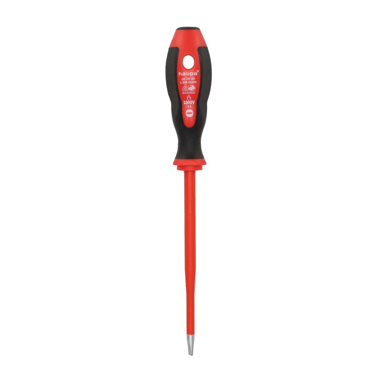 Haupa VDE Geïsoleerde Sleufschroevendraaier HupSlim 6,5 x 150 mm - Afbeelding 2