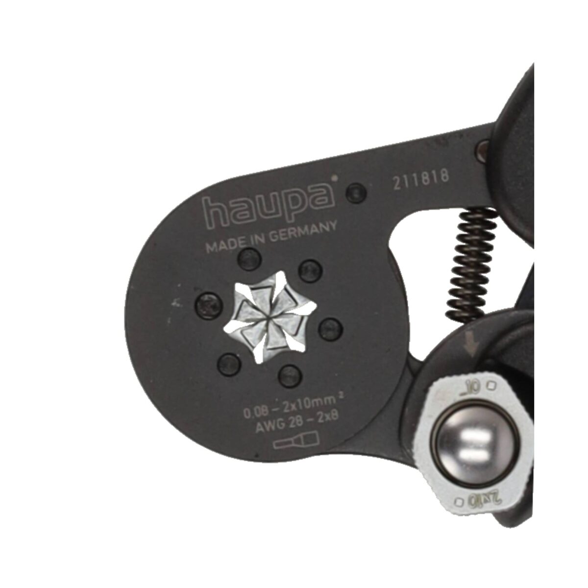 Haupa Krimptang Adereindhulzen Zeskant 0,08-16 mm² - Afbeelding 4