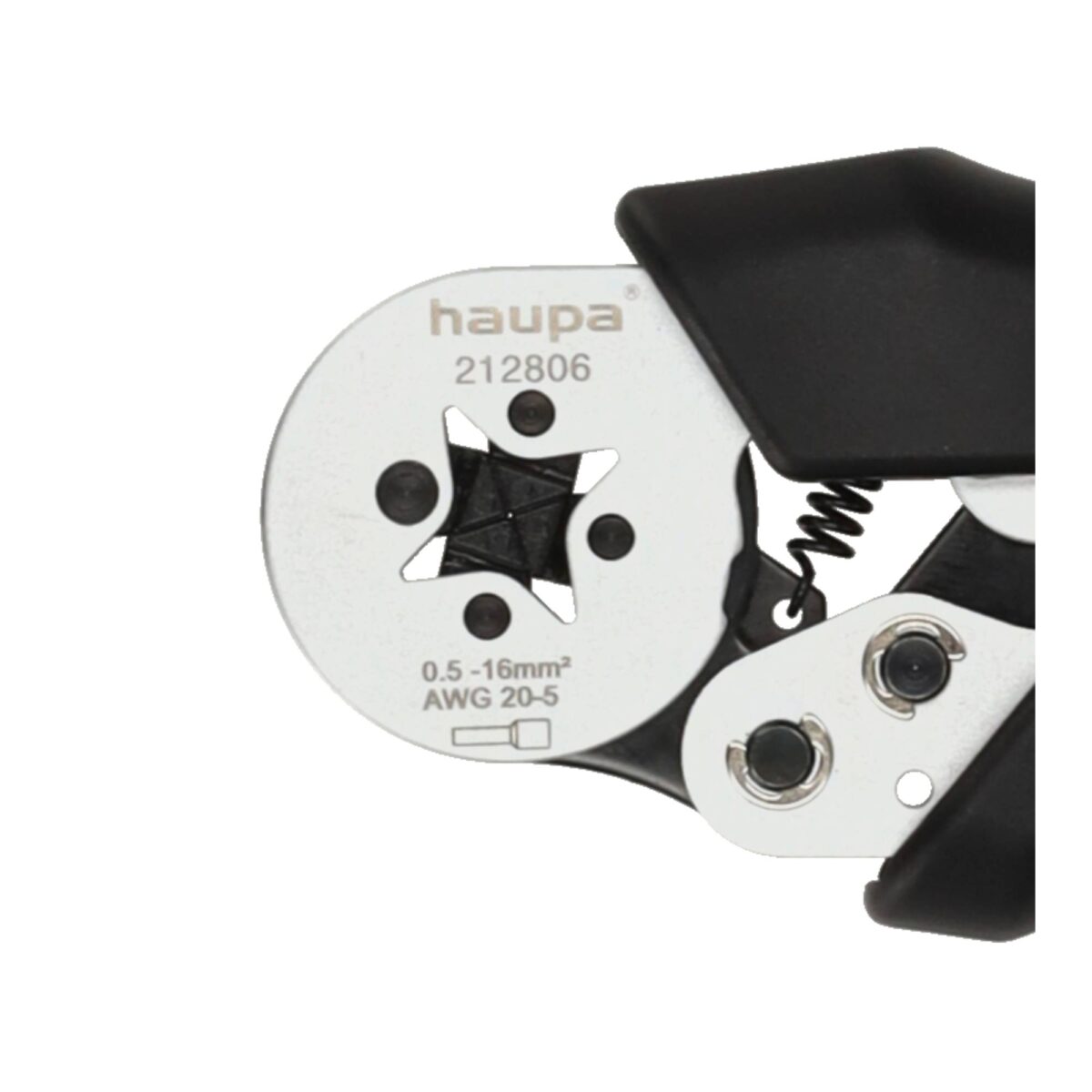 Haupa Krimptang HUPsquare16 Adereindhulzen 0,08-16 mm² Vierkant - Afbeelding 4
