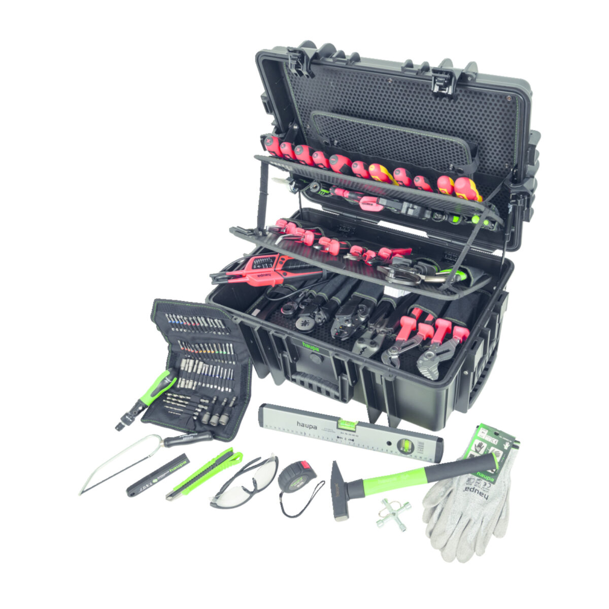 Haupa VDE Geïsoleerde Gereedschapskofferwagen HUPtransporter Pro 53-delig - Afbeelding 1