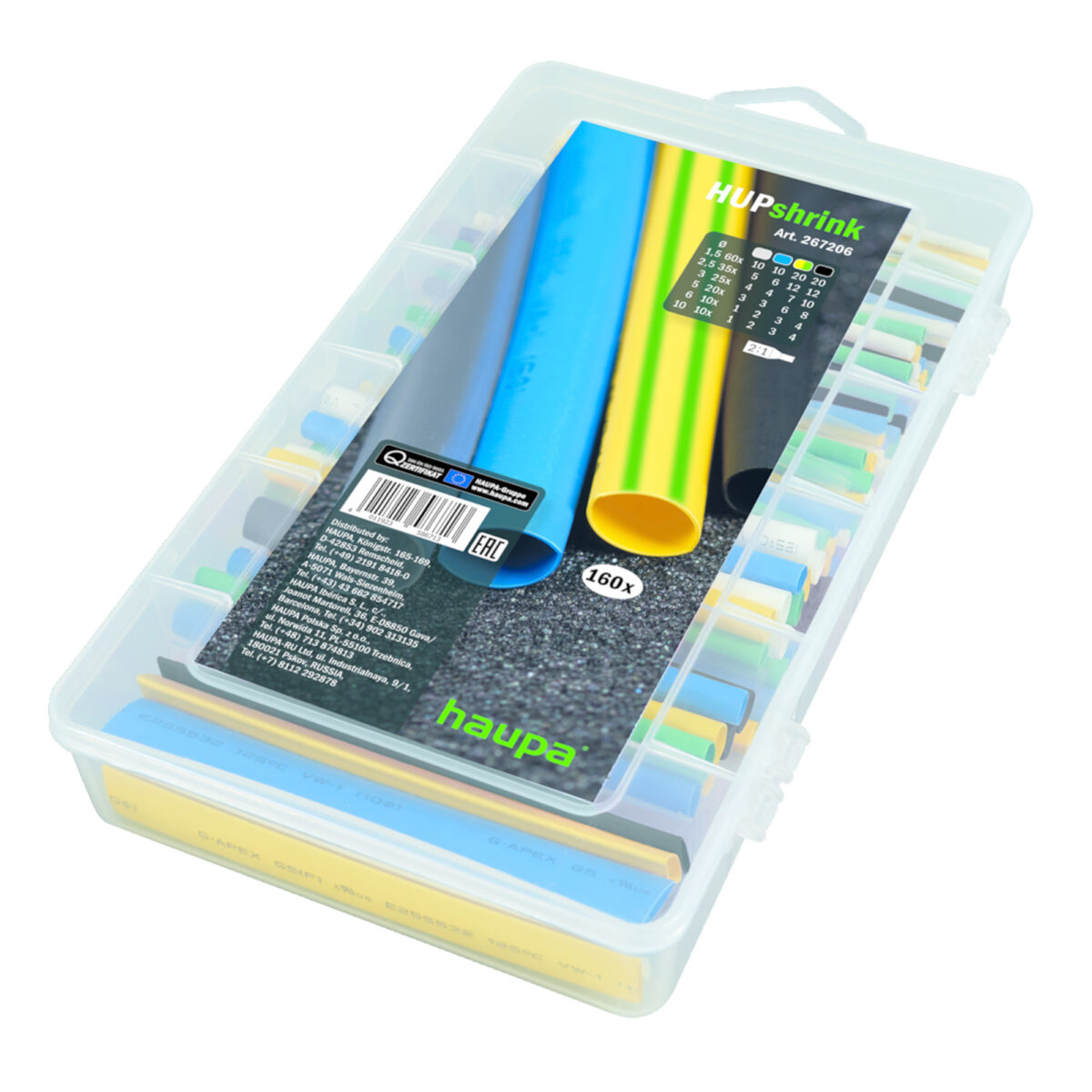 Haupa Krimpkous set 4 kleuren 160-delig - Afbeelding 4