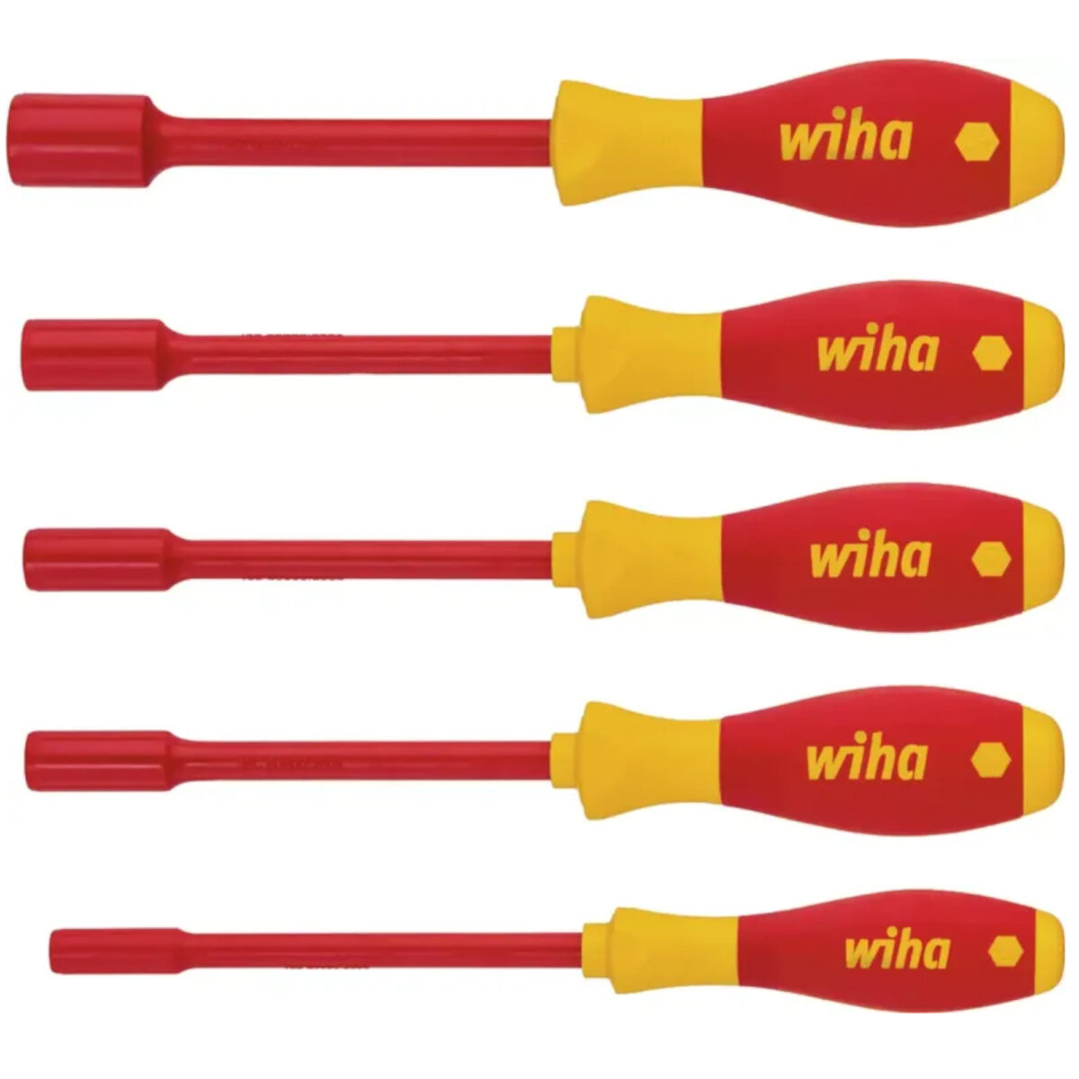Wiha VDE Geïsoleerde Schroevendraaierset SoftFinish Electric Zeskantdopsleutel 5-delig - Afbeelding 5