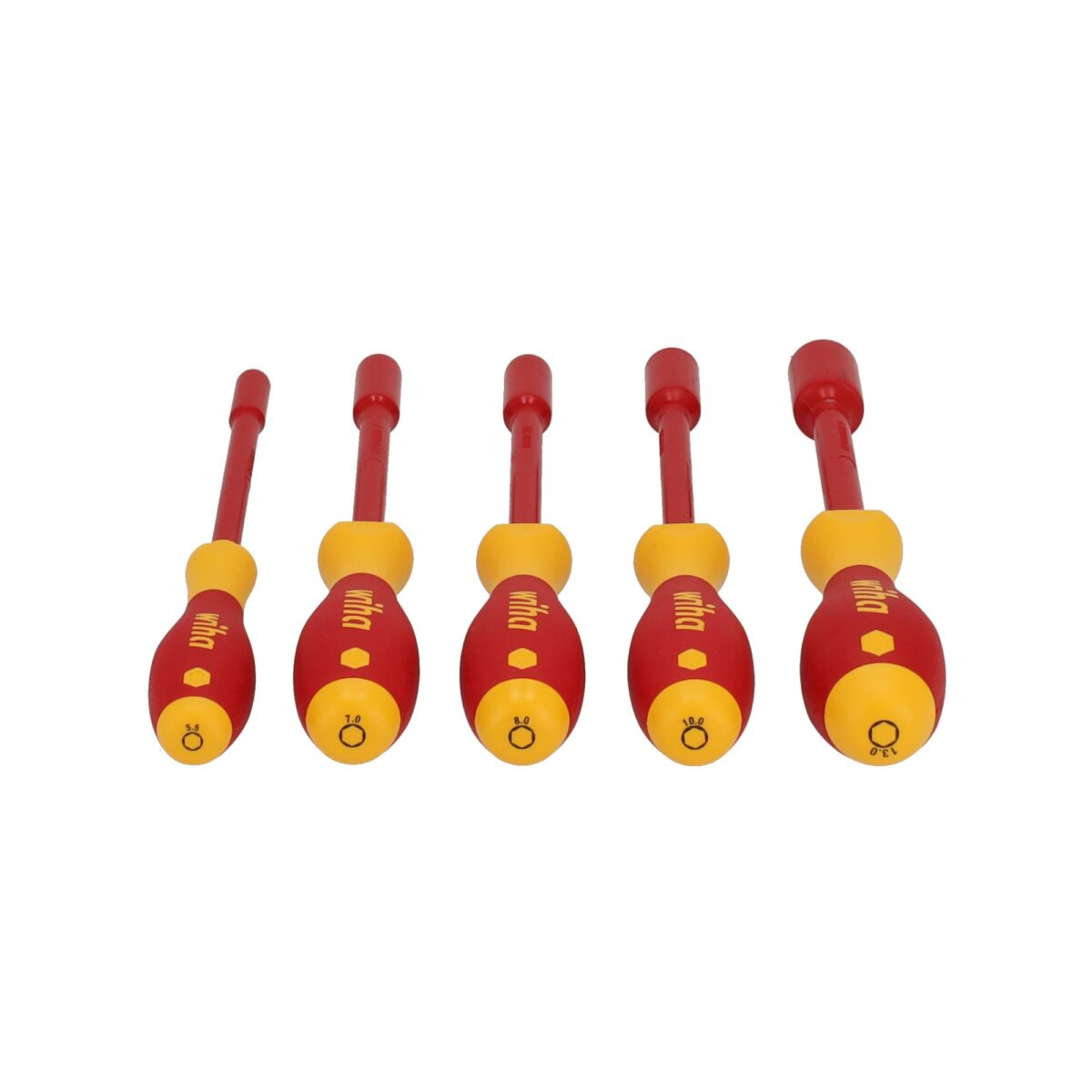 Wiha VDE Geïsoleerde Schroevendraaierset SoftFinish Electric Zeskantdopsleutel 5-delig - Afbeelding 2