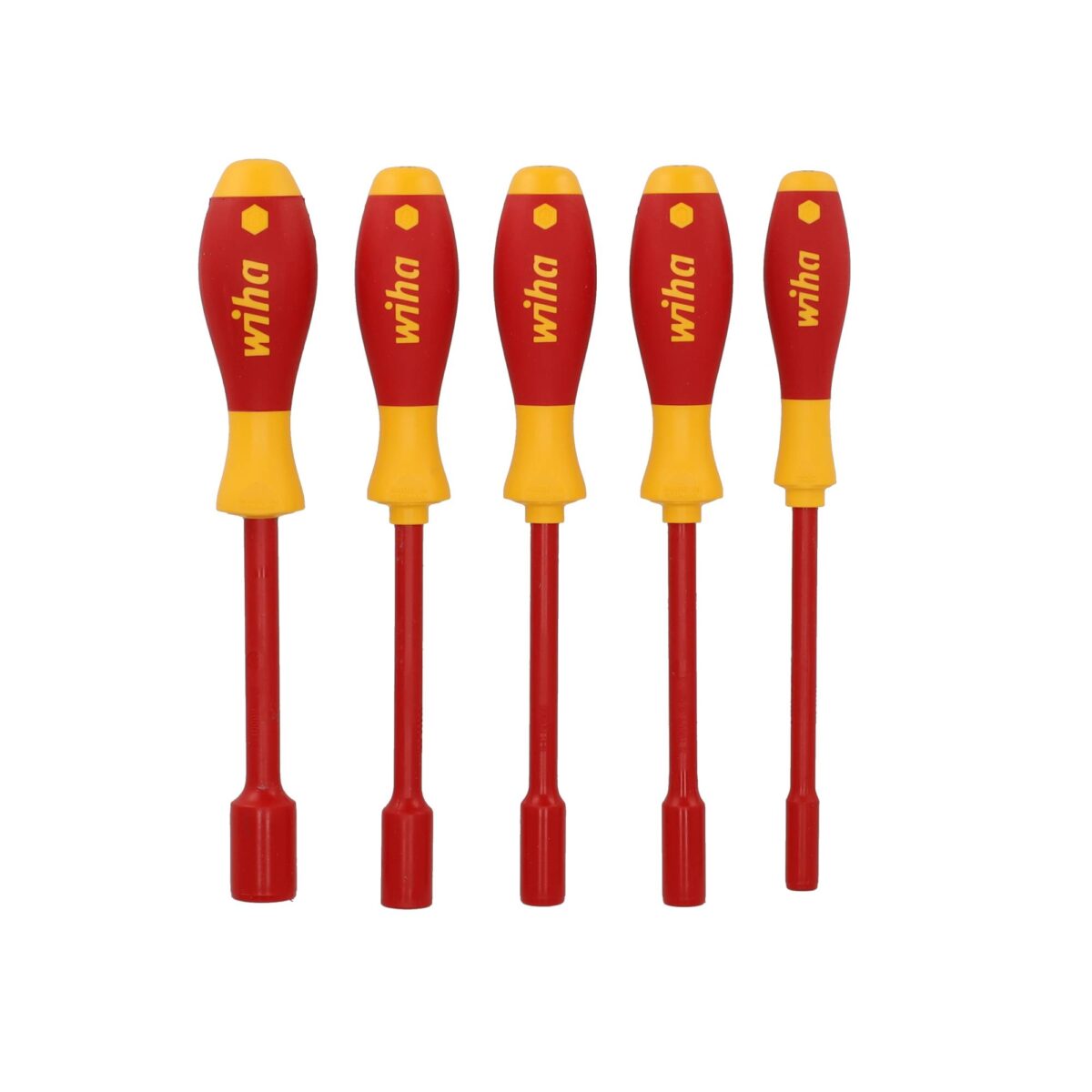 Wiha VDE Geïsoleerde Schroevendraaierset SoftFinish Electric Zeskantdopsleutel 5-delig - Afbeelding 1