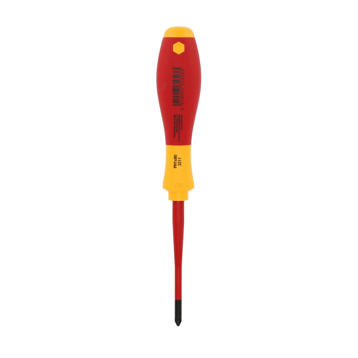 Wiha VDE Geïsoleerde Kruiskop Schroevendraaier SoftFinish Electric SlimFix PH1 x 80 mm - Afbeelding 4