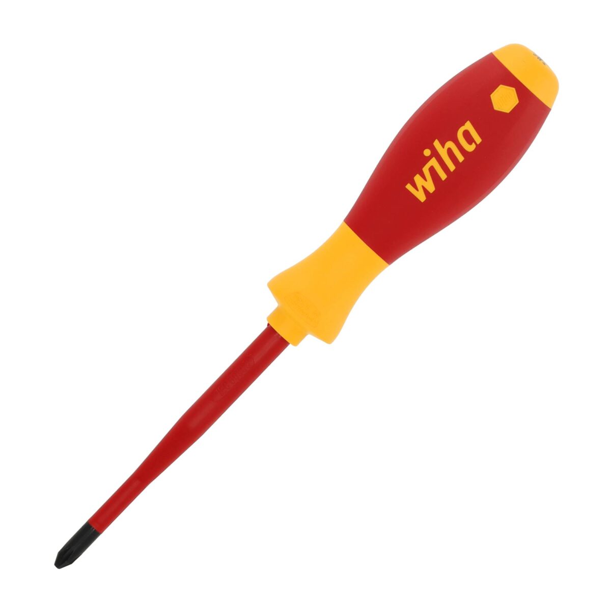 Wiha VDE Geïsoleerde Kruiskop Schroevendraaier SoftFinish Electric SlimFix PH2 x 100 mm - Afbeelding 1