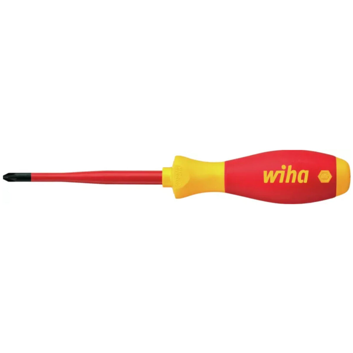 Wiha VDE Geïsoleerde Kruiskop Schroevendraaier SoftFinish Electric SlimFix PZ1 x 80 mm - Afbeelding 6