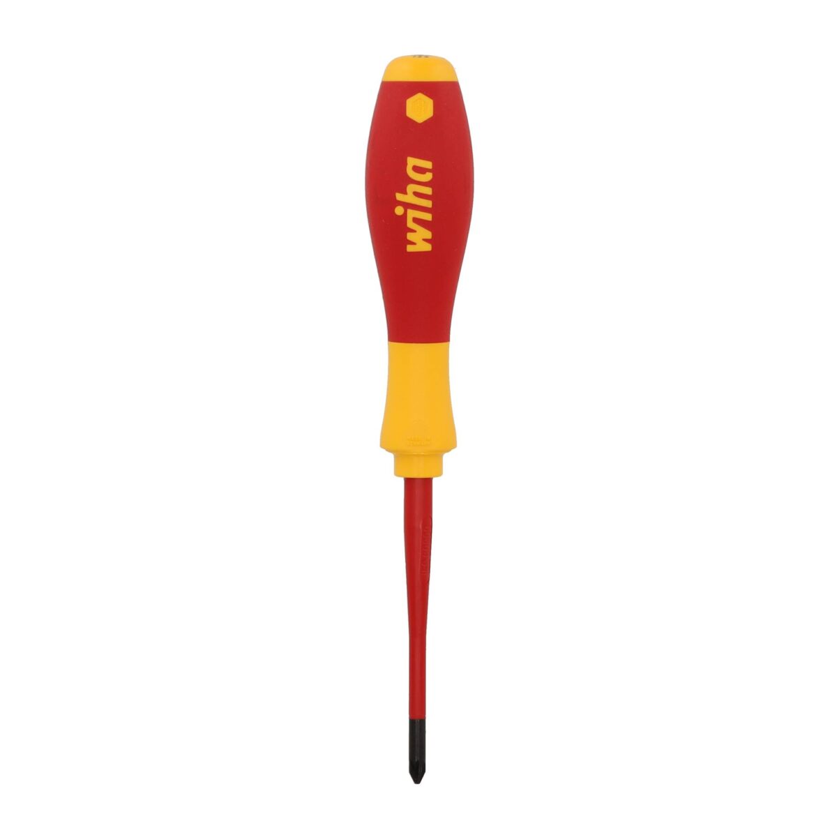 Wiha VDE Geïsoleerde Kruiskop Schroevendraaier SoftFinish Electric SlimFix PZ1 x 80 mm - Afbeelding 3