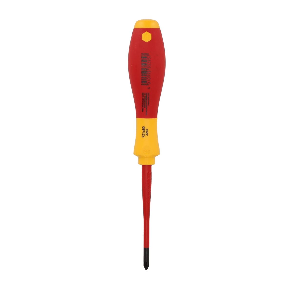 Wiha VDE Geïsoleerde Kruiskop Schroevendraaier SoftFinish Electric SlimFix PZ1 x 80 mm - Afbeelding 4
