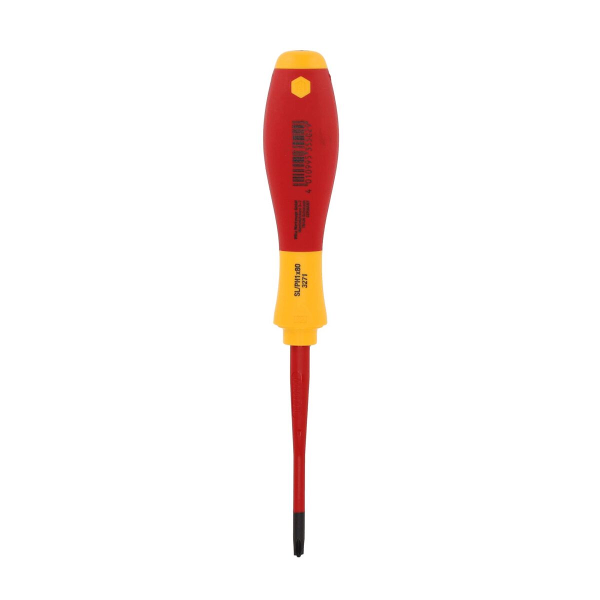 Wiha VDE Geïsoleerde Kruiskop Schroevendraaier SoftFinish Electric SlimFix SL/PH1 x 80 mm - Afbeelding 4