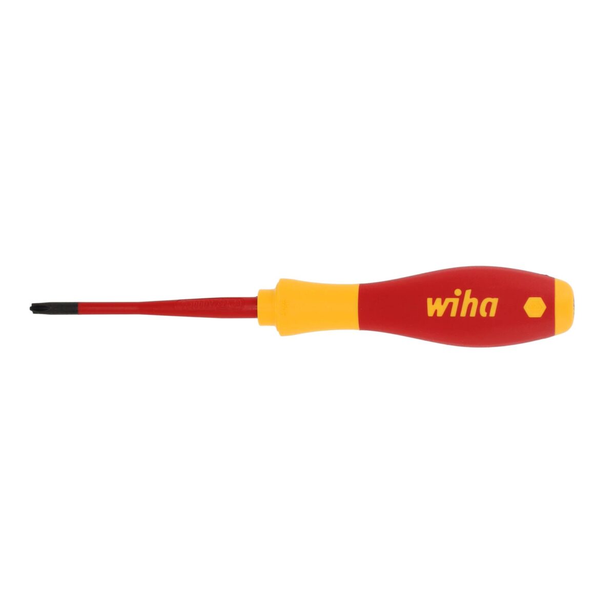 Wiha VDE Geïsoleerde Kruiskop Schroevendraaier SoftFinish Electric SlimFix SL/PH1 x 80 mm - Afbeelding 2