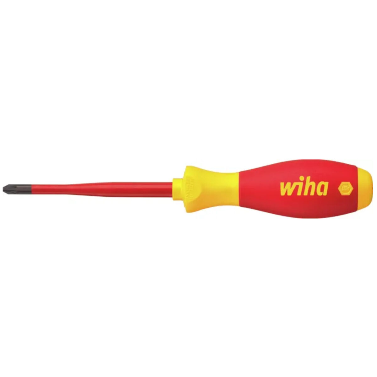 Wiha VDE Geïsoleerde Kruiskop Schroevendraaier SoftFinish Electric SlimFix SL/PZ1 x 80 mm - Afbeelding 6