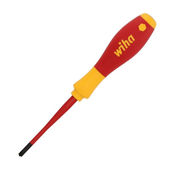 Wiha VDE Geïsoleerde Kruiskop Schroevendraaier SoftFinish Electric SlimFix SL/PZ1 x 80 mm