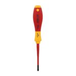 Wiha VDE Geïsoleerde Kruiskop Schroevendraaier SoftFinish Electric SlimFix SL/PZ1 x 80 mm - Afbeelding 4