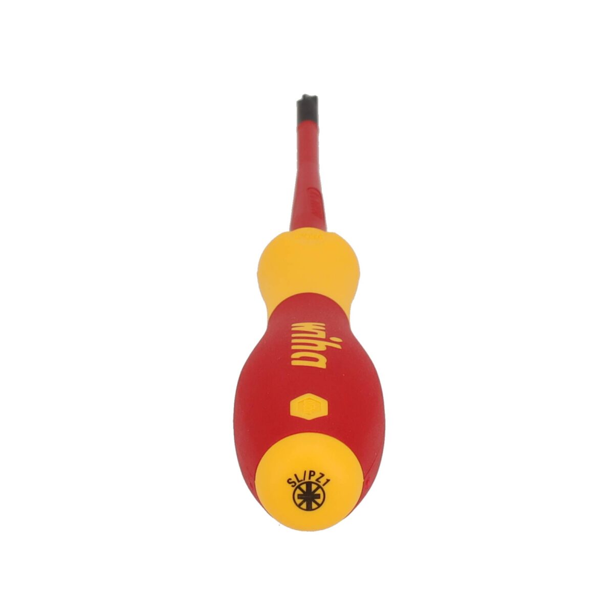 Wiha VDE Geïsoleerde Kruiskop Schroevendraaier SoftFinish Electric SlimFix SL/PZ1 x 80 mm - Afbeelding 5