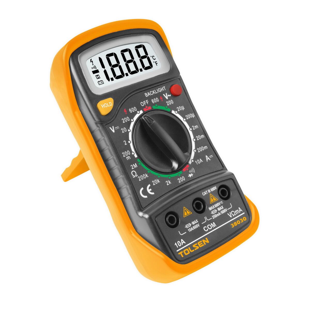 Digitale Multimeter – tot 600V, LCD Kleurenscherm, 1999 Counts en Overbelastingsbeveiliging - Afbeelding 1