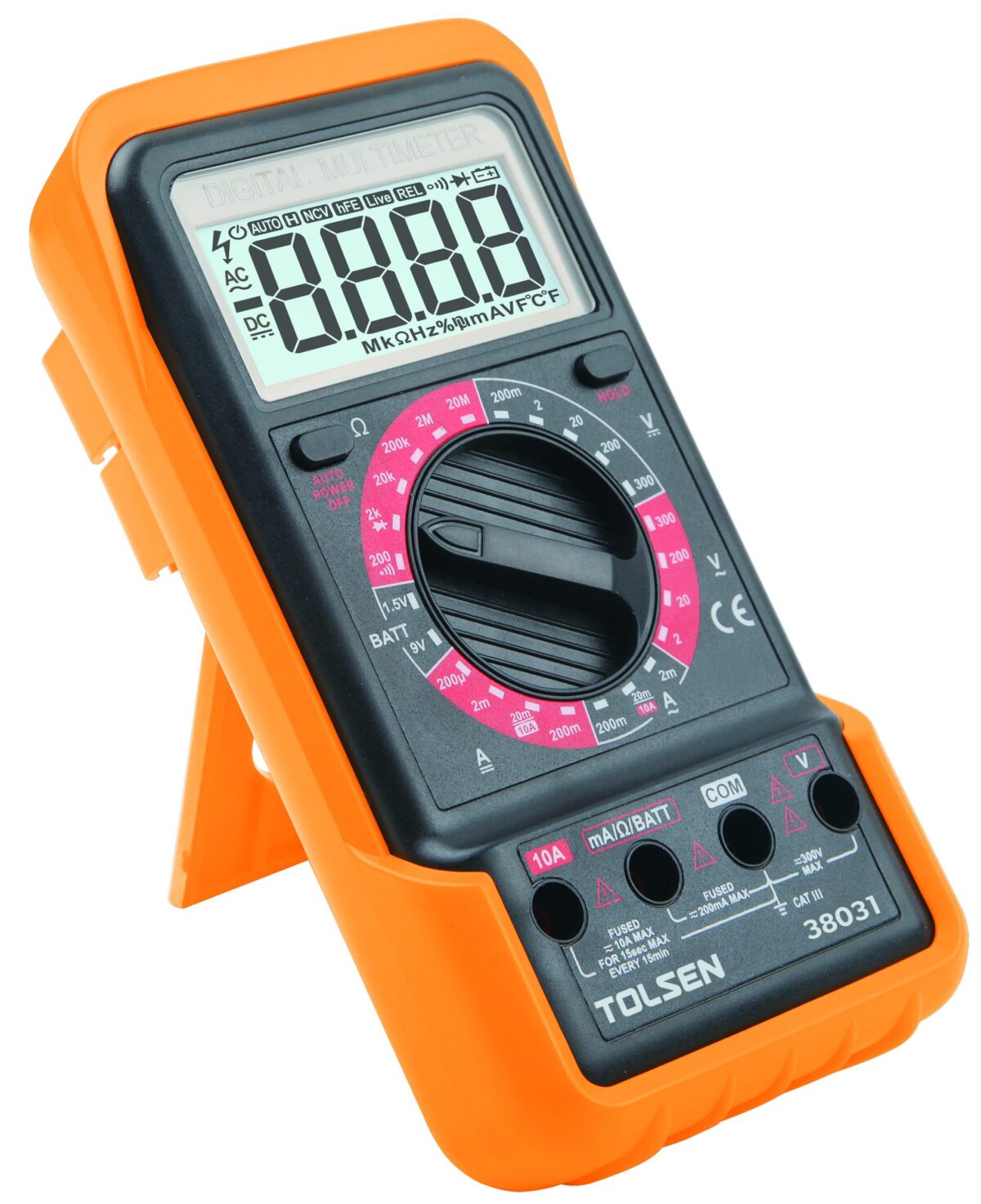 Tolsen Digitale Multimeter - CAT II-veiligheidsnormen - Groot LCD-display - Data-hold-modus - Afbeelding 6