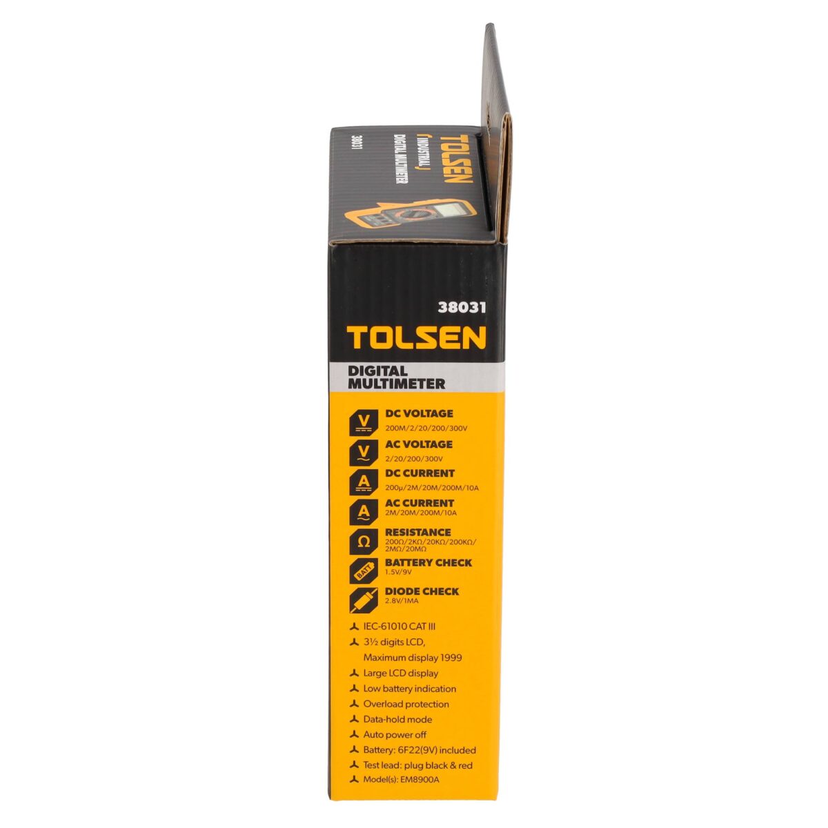 Tolsen Digitale Multimeter - CAT II-veiligheidsnormen - Groot LCD-display - Data-hold-modus - Afbeelding 5
