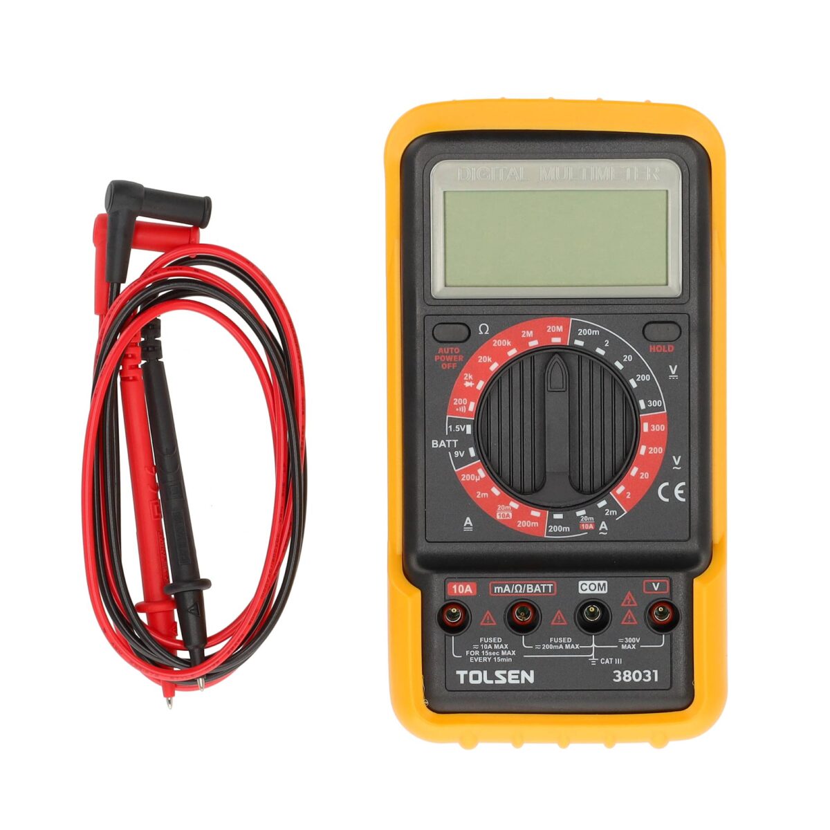 Tolsen Digitale Multimeter - CAT II-veiligheidsnormen - Groot LCD-display - Data-hold-modus - Afbeelding 2