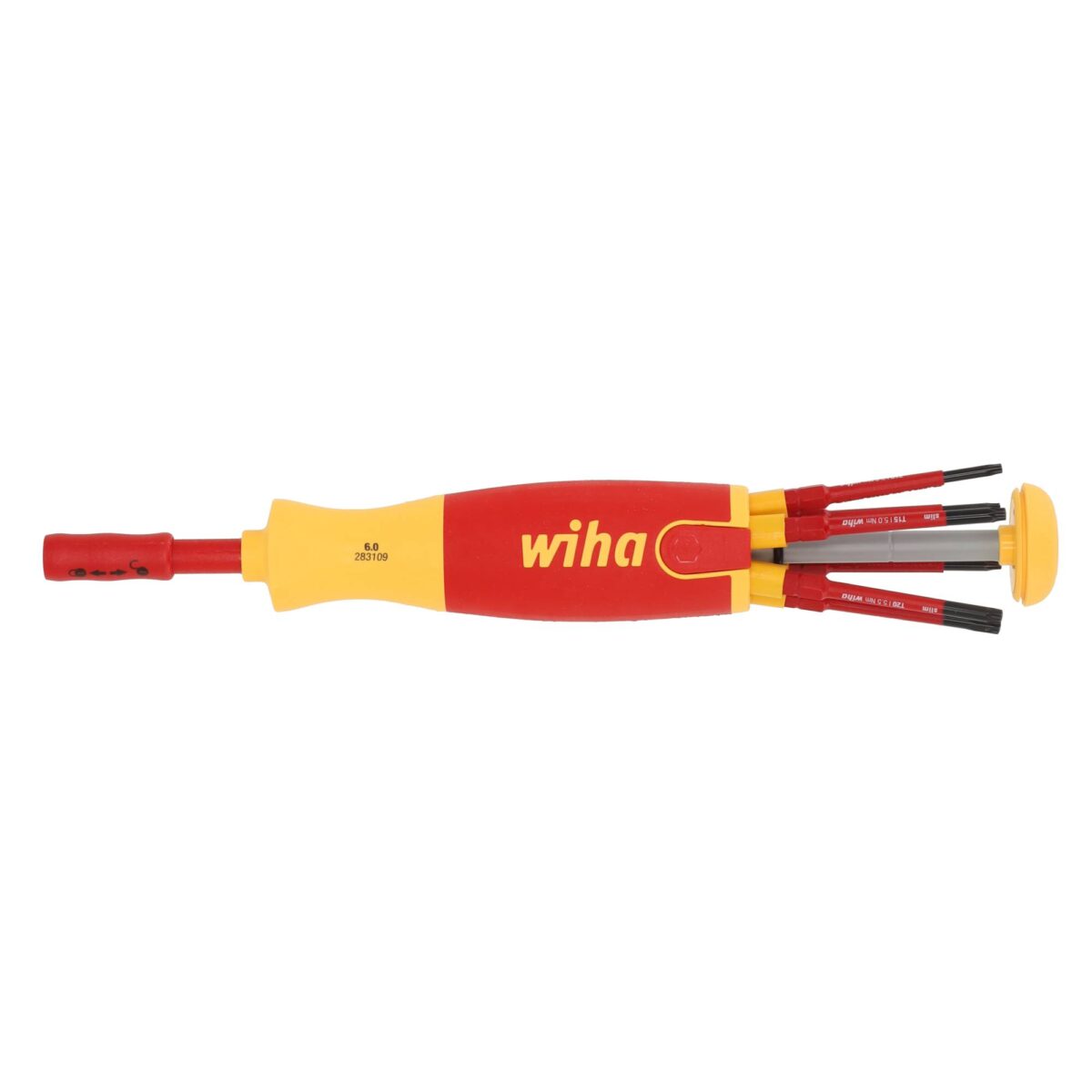 Wiha VDE Geïsoleerde Schroevendraaier met bitmagazijn LiftUp electric TORX – met 6 slimBits - Afbeelding 2