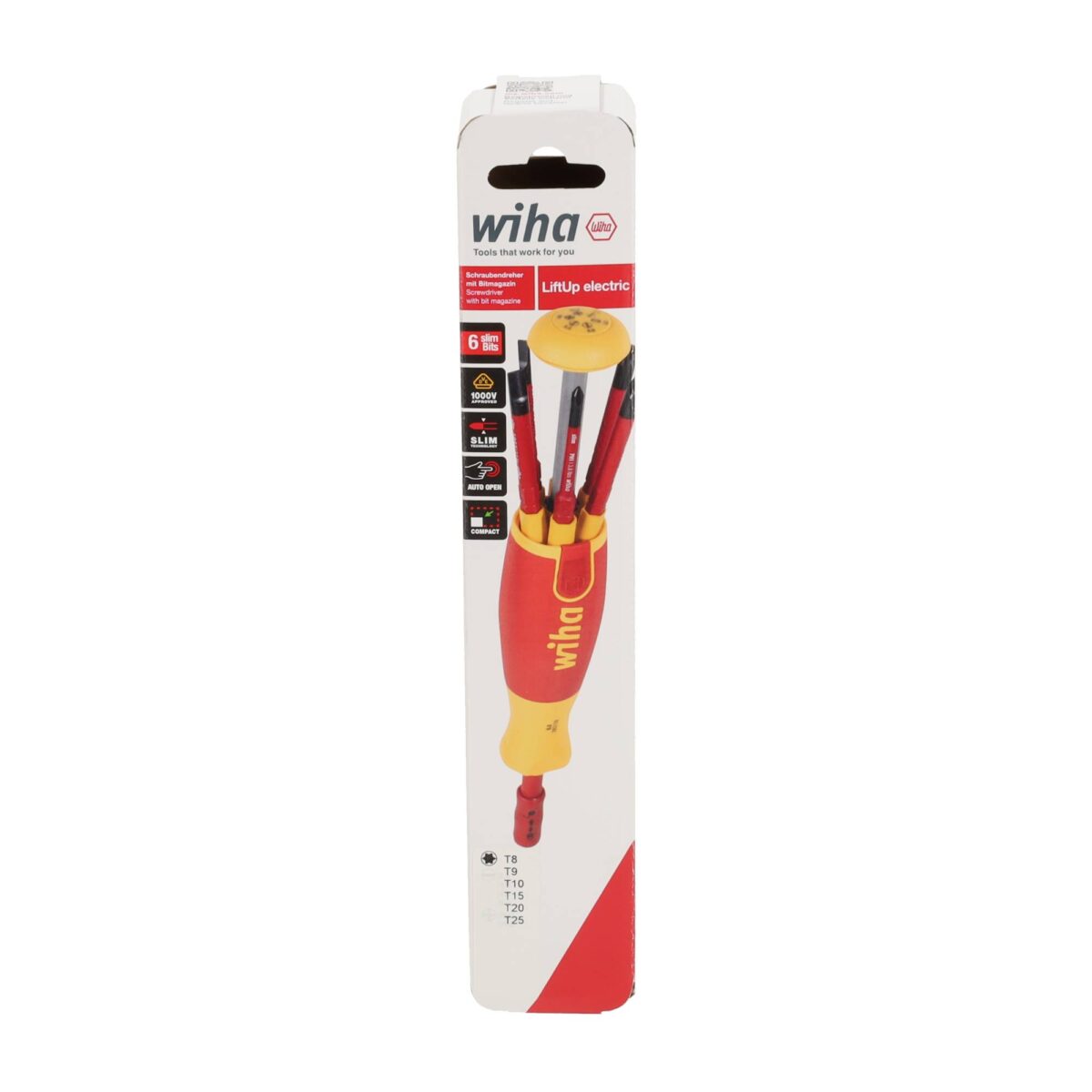 Wiha VDE Geïsoleerde Schroevendraaier met bitmagazijn LiftUp electric TORX – met 6 slimBits - Afbeelding 6