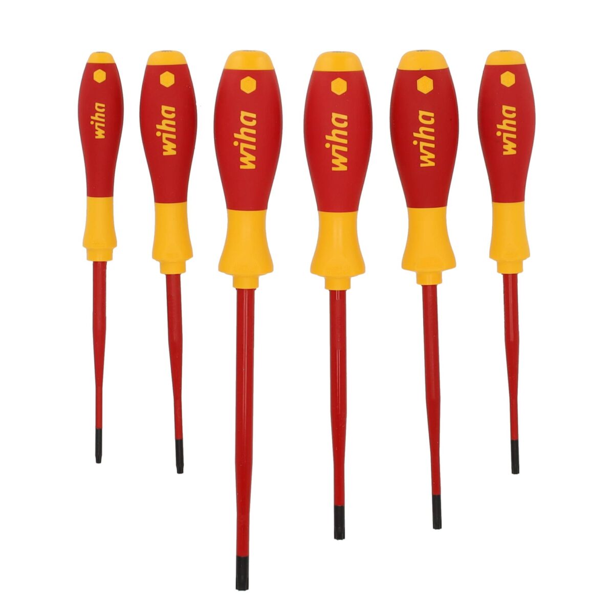 Wiha VDE Geïsoleerde Schroevendraaierset SoftFinish Electric SlimFix Torx Tamper Resistant (met boring) 6-delig - Afbeelding 1
