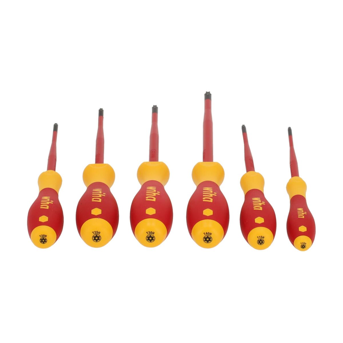 Wiha VDE Geïsoleerde Schroevendraaierset SoftFinish Electric SlimFix Torx Tamper Resistant (met boring) 6-delig - Afbeelding 2