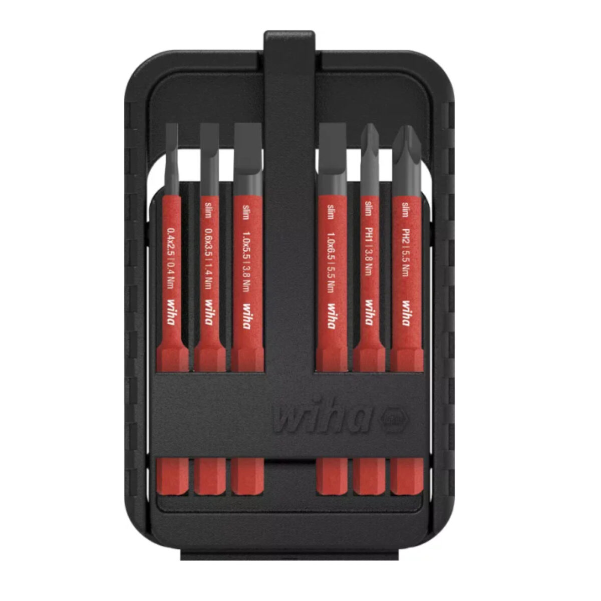 Wiha VDE Geïsoleerde slimBit electric Bitset – 6-delig - Sleufkop & Phillips - Afbeelding 6