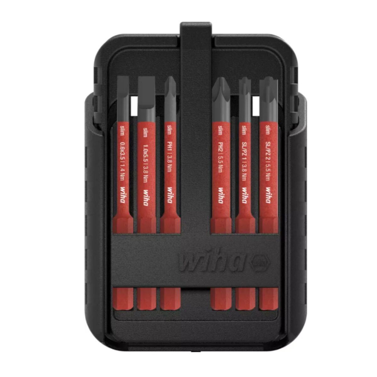 Wiha VDE Geïsoleerde Bitset slimBit electric sleufkop - 12-delig - Phillips, Pozidriv, PlusMin/Pozidriv , TORX - met riemhouder - Afbeelding 9