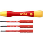 Wiha VDE Geïsoleerde Fijnschroevendraaierset PicoFinish SlimVario - Electric 4-delig - Phillips, Pozidriv, Sleufkop - Afbeelding 5