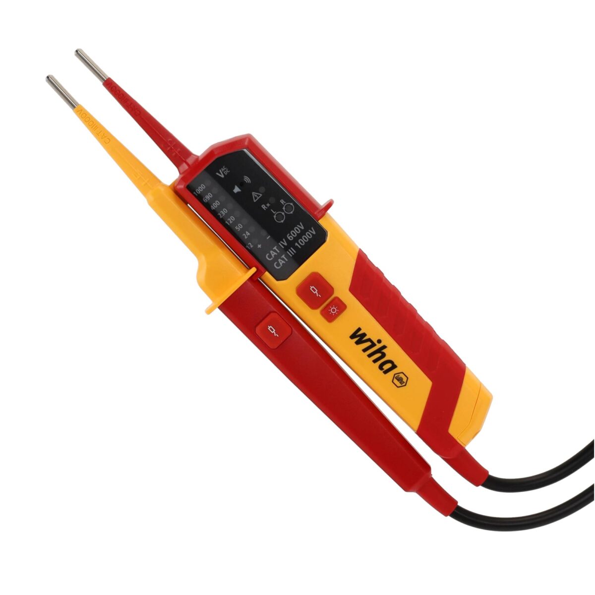 Wiha Spannings- en doorgangstester 12 - 1.000 V AC CAT IV incl. 2x AAA-batterijen - Afbeelding 2