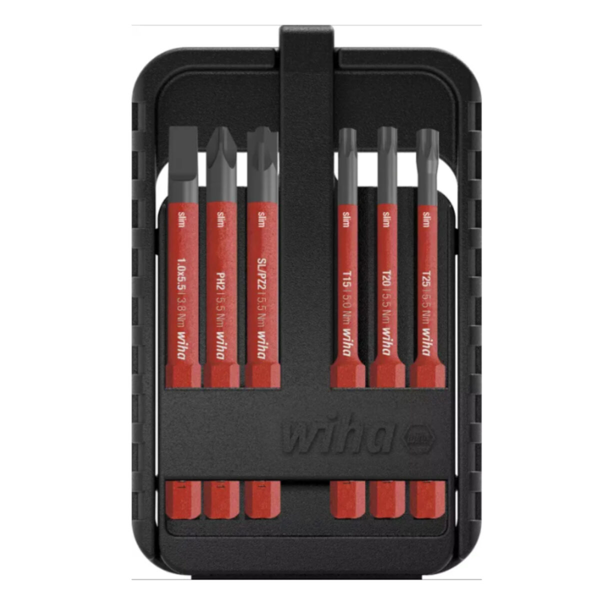 Wiha VDE Geïsoleerde slimBit electric Bitset Gemengd – 6-delig - Phillips, Pozidriv, PlusMin/Pozidriv , TORX - Afbeelding 8