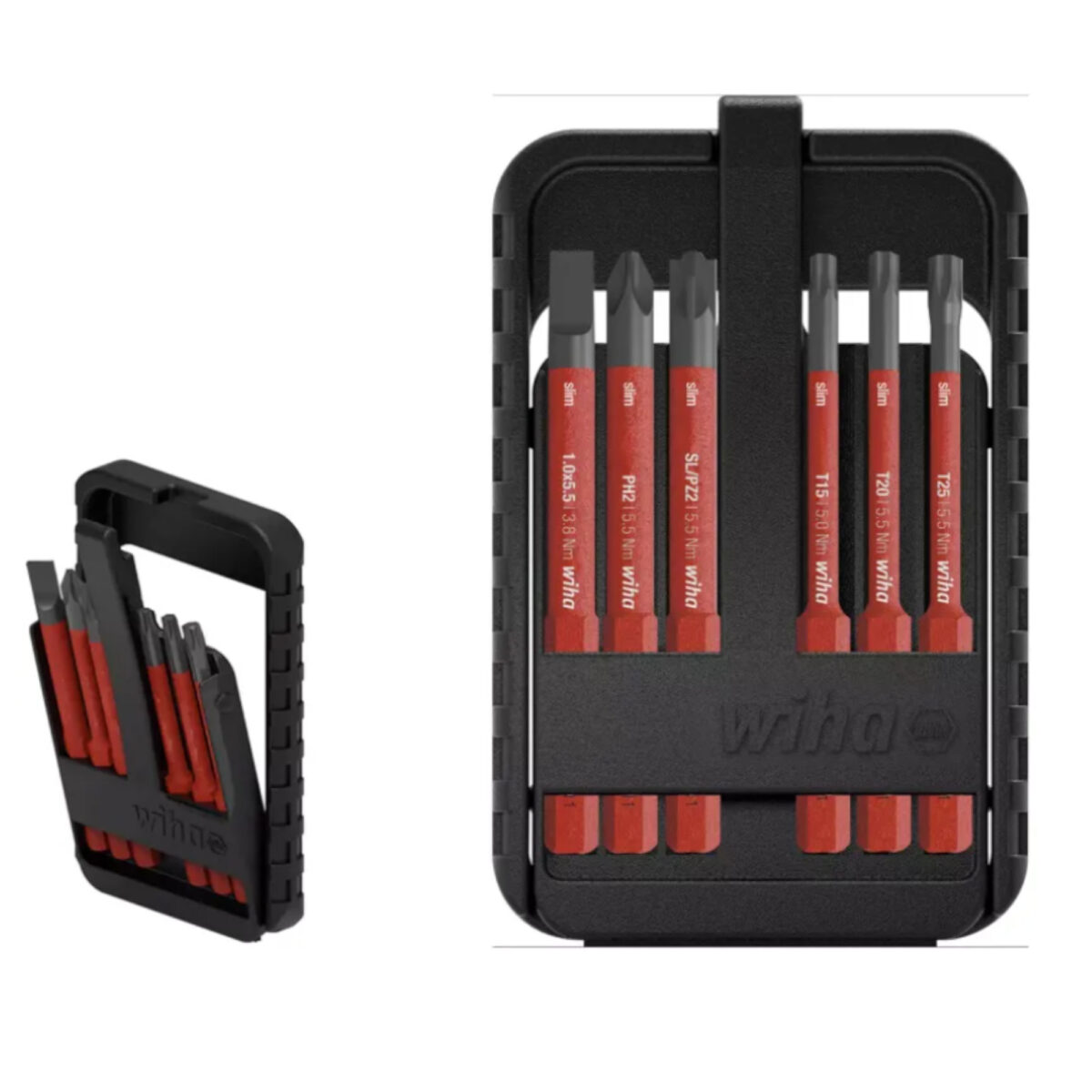 Wiha VDE Geïsoleerde slimBit electric Bitset Gemengd – 6-delig - Phillips, Pozidriv, PlusMin/Pozidriv , TORX - Afbeelding 7