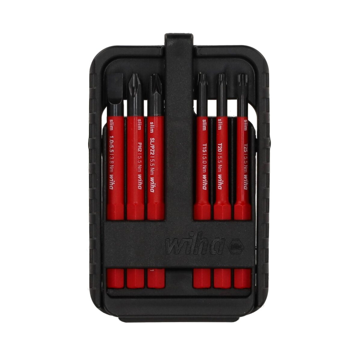 Wiha VDE Geïsoleerde slimBit electric Bitset Gemengd – 6-delig - Phillips, Pozidriv, PlusMin/Pozidriv , TORX - Afbeelding 1