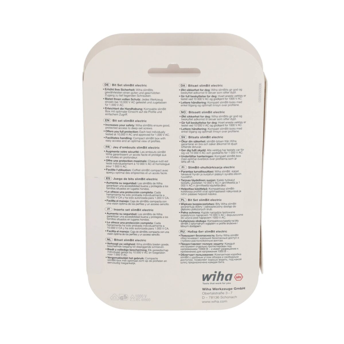 Wiha VDE Geïsoleerde slimBit electric Bitset Gemengd – 6-delig - Phillips, Pozidriv, PlusMin/Pozidriv , TORX - Afbeelding 6