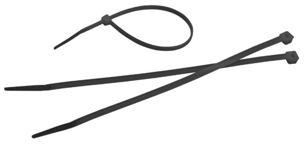 Tolsen Nylon Kabelbinders Tyraps 7.6 x 450 mm – 100 Stuks, Zwart, Gecertificeerd Nylon 66