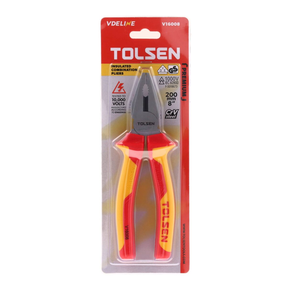 VDE Line Geïsoleerde Combinatietang Industrial 200 mm - Afbeelding 5