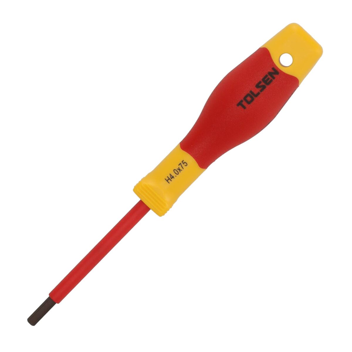 VDE Line Geïsoleerde Hex schroevendraaier H4.0 x 75 mm - Afbeelding 1