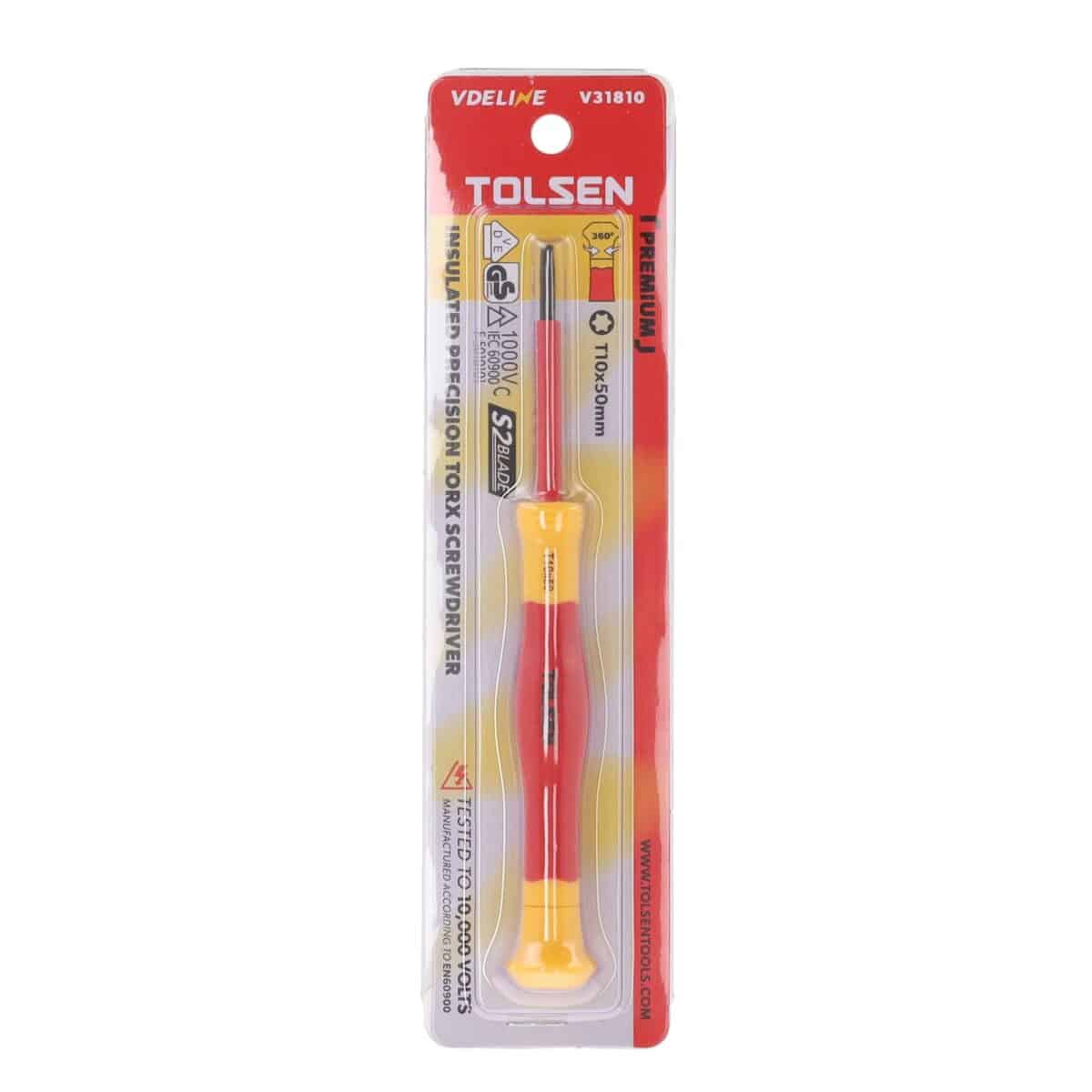 VDE Line Geïsoleerde Torx Precisieschroevendraaier T10 x 50 mm - Afbeelding 4