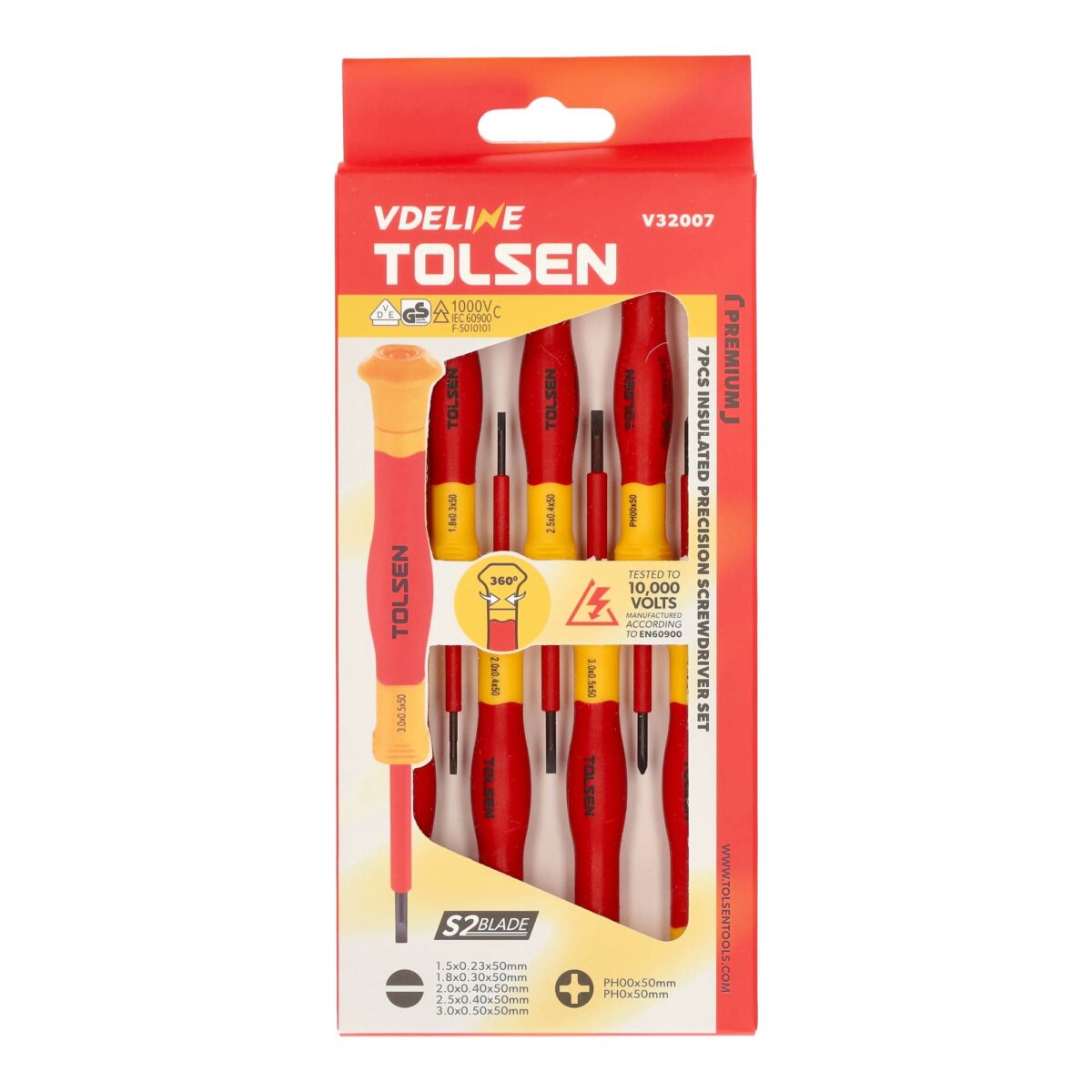 VDE Line Geïsoleerde Precisieschroevendraaierset 7-delig - Afbeelding 3