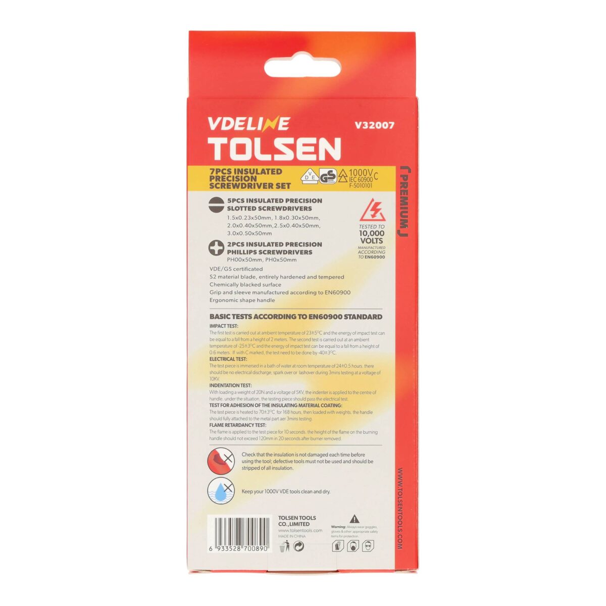 VDE Line Geïsoleerde Precisieschroevendraaierset 7-delig - Afbeelding 4