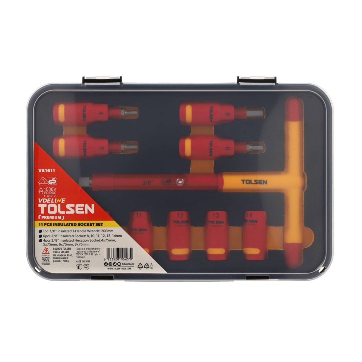 VDE Line Geïsoleerde Dopsleutelset Pro 11-delig - Afbeelding 4