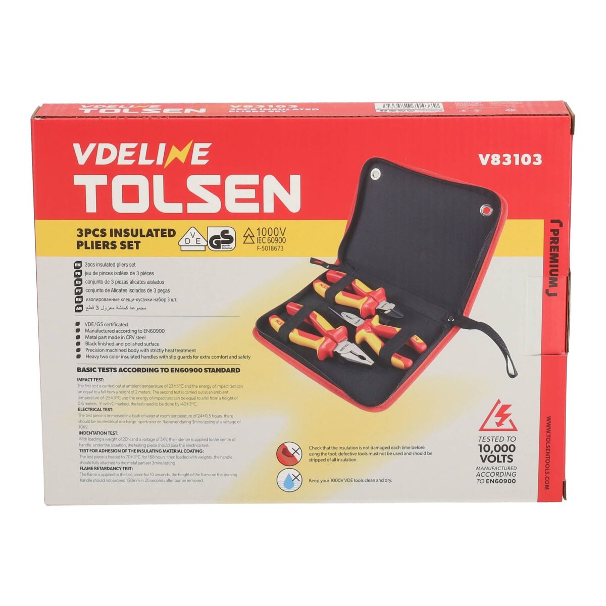 VDE Line Geïsoleerde Tangenset 3-delig - Afbeelding 5