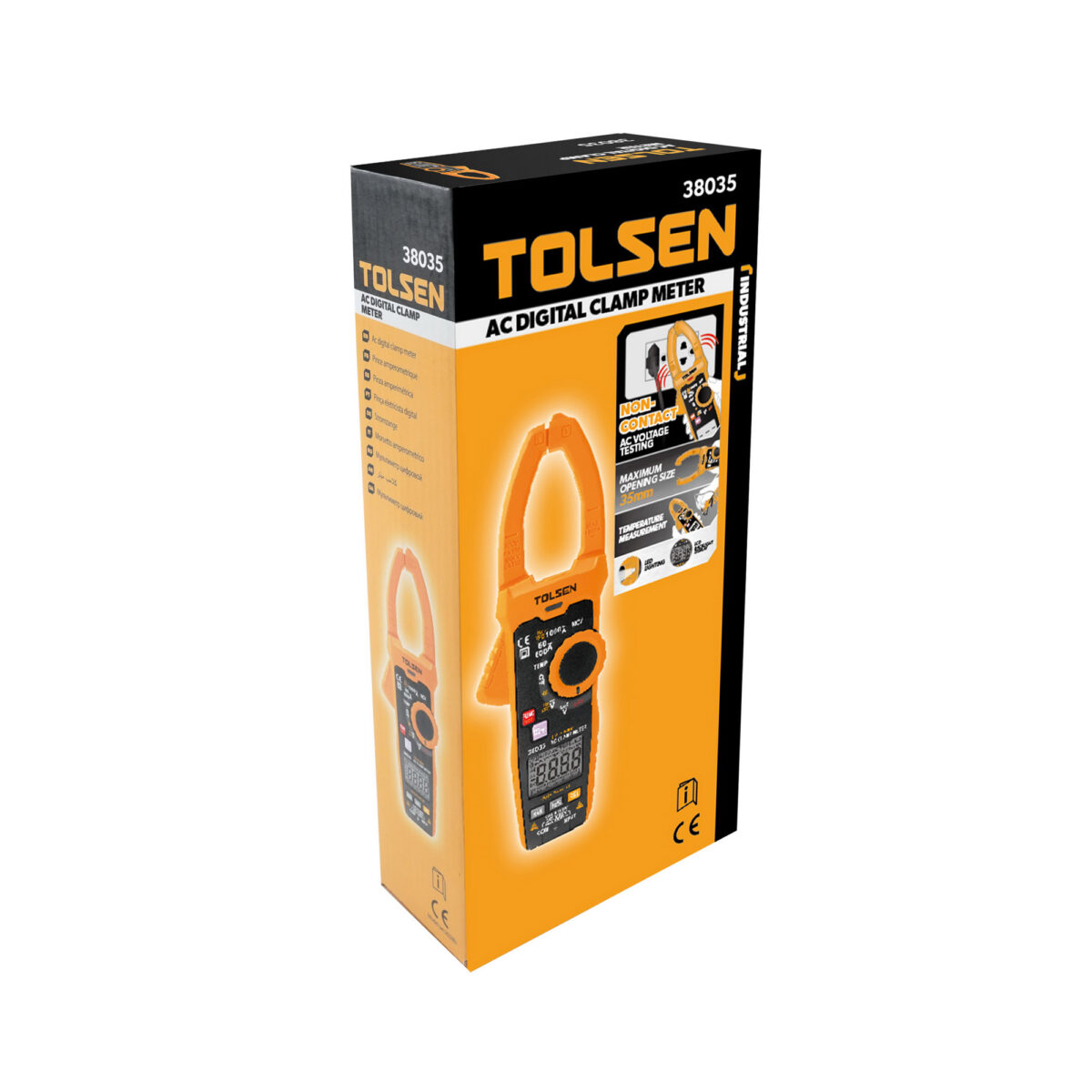 Tolsen Digitale Stroomtang tot 1.000 V met ingebouwde zaklampfunctie - Afbeelding 2