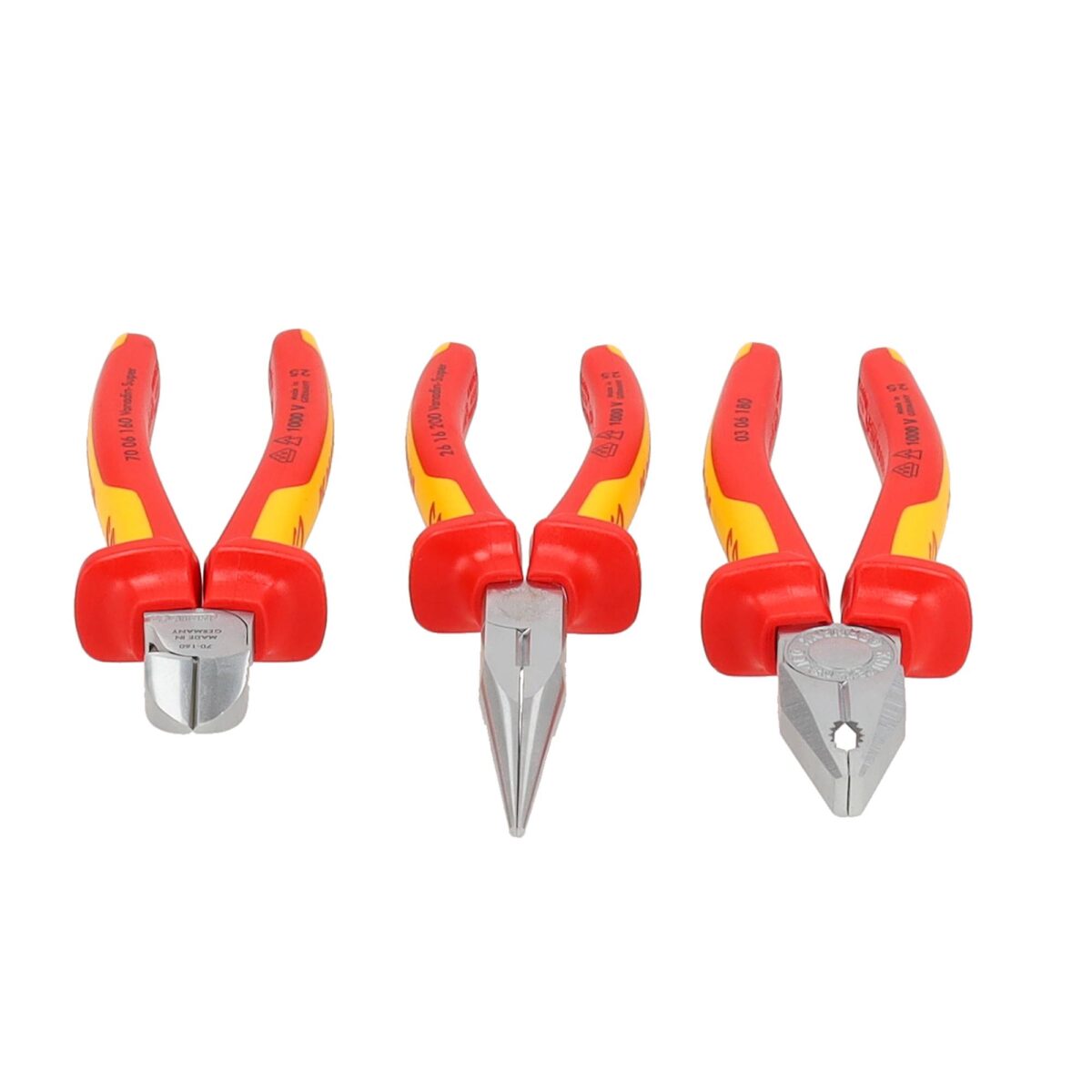 Knipex VDE Tangen Elektro-Set 3-delig – Professionele Tangen Set met Verchroomde Bekken en Veiligheidsgrepen - Afbeelding 6