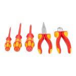 Knipex VDE Geïsoleerde Gereedschapsset 5-delig – Professionele Tangen en Wera Schroevendraaiers voor Elektrisch Werk - Afbeelding 2